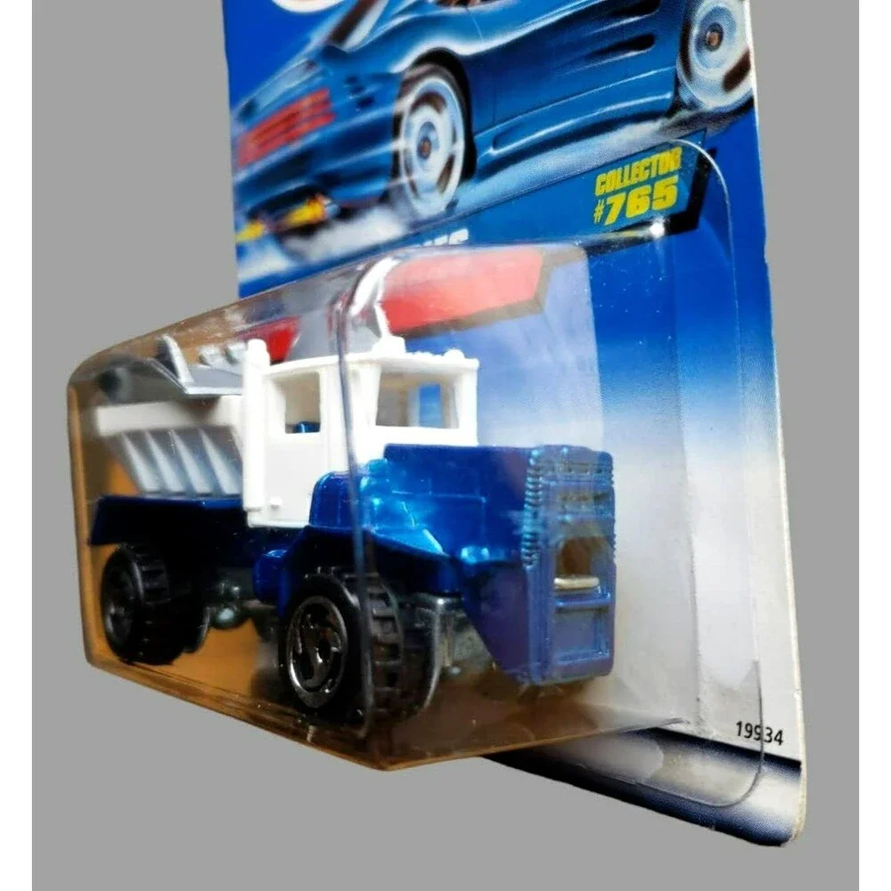 Vintage 1998 Hot Wheels OSHKOSH P-SERIES SNOW PLOW Blue #765 MAINLINE ORSB Blade